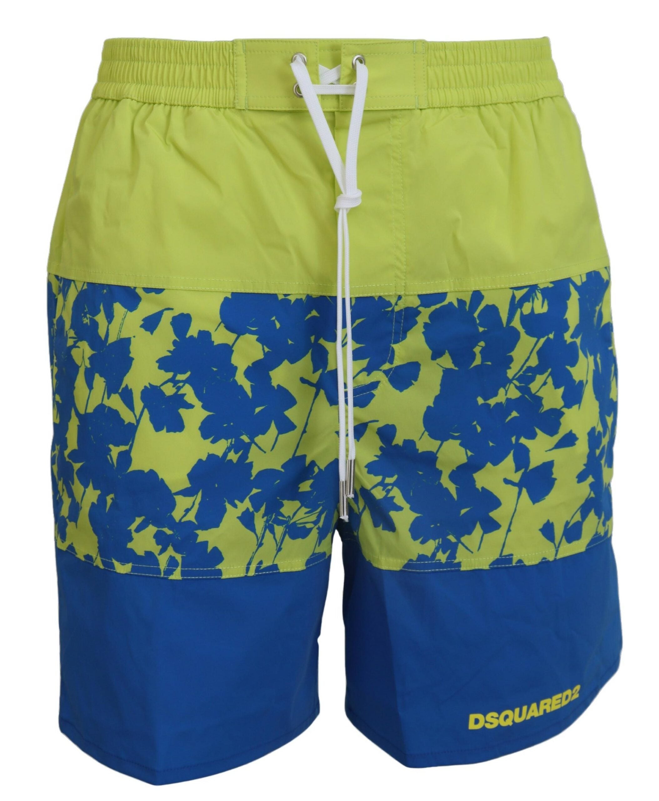 Dsquared² Zarif Mavi Yeşil Deniz Şortu Boxer